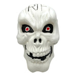 Vintage Halloween 1990s Jumbo Blow Mold White Skeleton Skull Candy Container at Eerie Emporium. 