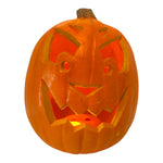 Vintage Halloween 1990s Scarewear Double Sided Large Lighted Foam Jack-O'-Lantern w/ Bats at Eerie Emporium.