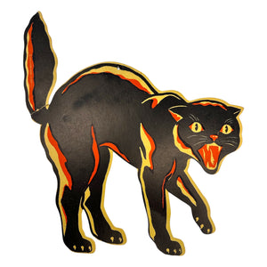 Vintage Halloween American Merri-Lei Black Cat Die Cut ~ 1950s at Eerie Emporium. 2