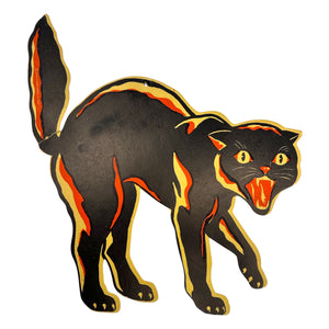 Vintage Halloween American Merri-Lei Black Cat Die Cut ~ 1950s at Eerie Emporium