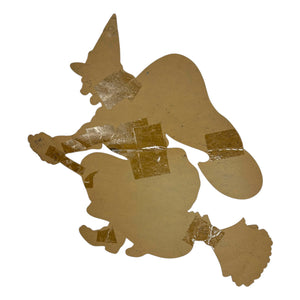 Vintage Halloween American Merri-Lei Witch on Broom Die Cut at Eerie Emporium. 6