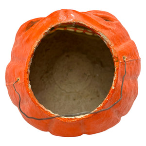 Vintage Halloween Authentic 1940s Paper Mache Pulp Jack-O'-Lantern Pumpkin at Eerie Emporium. 8