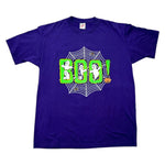 Vintage Halloween BOO with Ghosts & Spiderweb T-Shirt Large at Eerie Emporium.