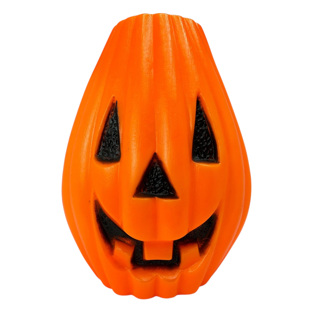 Vintage Halloween Bayshore Blow Mold Teardrop Pumpkin Lamp 1970s at Eerie Emporium.