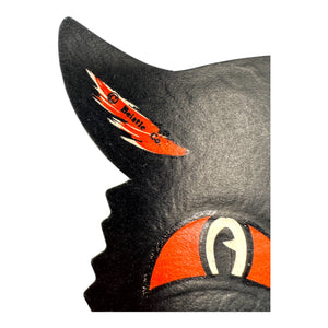 Vintage Halloween Beistle Black Cat Face Die Cuts with Whiskers Set of 3 ~ Vibrant 1950s / 1960s. 6