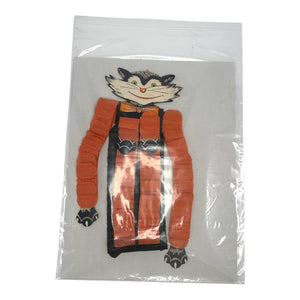 Vintage Halloween Beistle Black Cat With Bow Tie + Crepe Paper Arms/Legs Dancer Decoration 1960s. 9