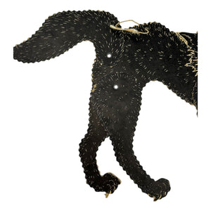Vintage Halloween Beistle Jointed Arched-Back Scratch Black Cat Diecut Double-Sided ~ 1940s at Eerie Emporium. 12
