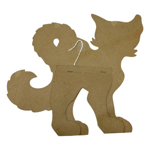 Vintage Halloween Beistle Large Black Smirking Cat Stand Up Diecut ~ 1940s at Eerie Emporium. 5
