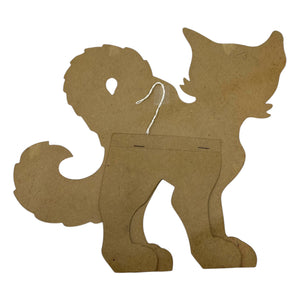Vintage Halloween Beistle Large Black Smirking Cat Stand Up Diecut ~ 1940s at Eerie Emporium. 6