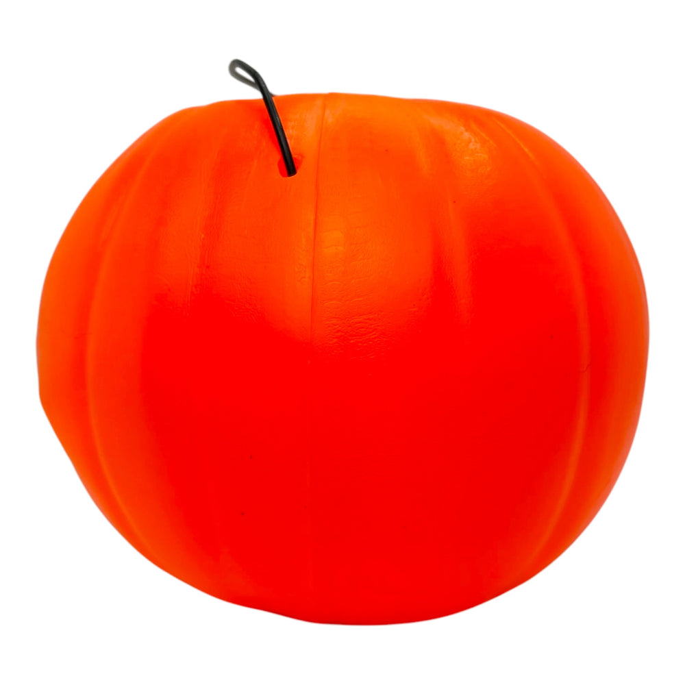 Vintage Halloween Blow Mold General Foam Plastics 1970s Jack-O'-Lantern Candy Pail with Eyebrows at Eerie Emporium. 3