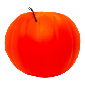 Vintage Halloween Blow Mold General Foam Plastics 1970s Jack-O'-Lantern Candy Pail with Eyebrows at Eerie Emporium. 3