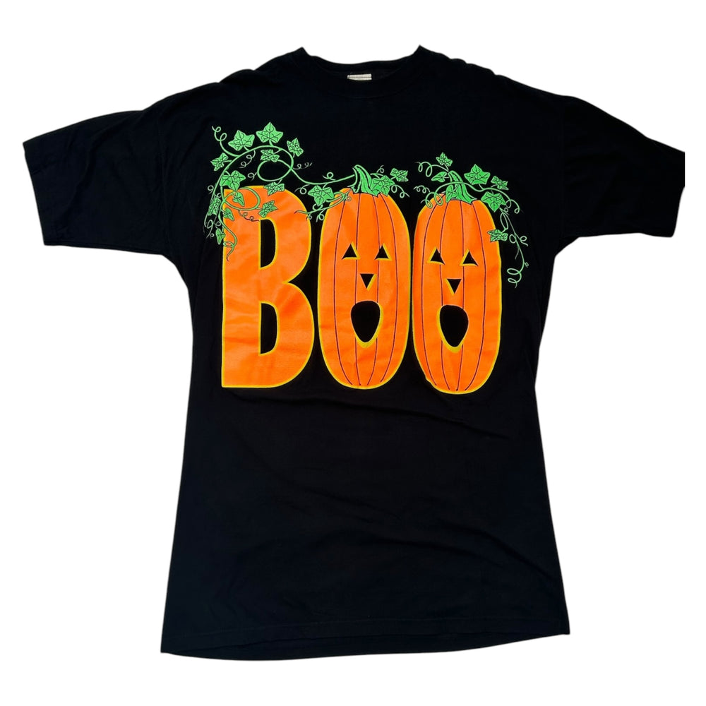 Vintage Halloween Boo with Jack-O-Lantern Lettering Oversized 2/3XL ~ T-Shirt / Dress at Eerie Emporium.