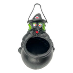 Vintage Halloween Cauldron & Witch Trick or Treat Candy Bucket at Eerie Emporium.