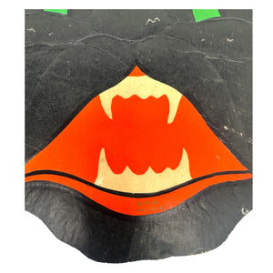 Vintage Halloween Copr HE Luhrs Black Cat Face Die Cuts Embossed ~ Set of 2 at Eerie Emporium. 6