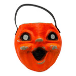 Vintage Halloween DayGlo Pulp Paper Mache Jack O' Lantern ~ 1950s/1960s at Eerie Emporium.