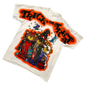 Vintage Halloween FREEZE Trick or Treat with Costume Bears T-Shirt ~ 1990s Single Stitch Large at Eerie Emporium. 2