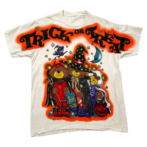 Vintage Halloween FREEZE Trick or Treat with Costume Bears T-Shirt ~ 1990s Single Stitch Large at Eerie Emporium.