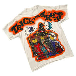 Vintage Halloween FREEZE Trick or Treat with Costume Bears T-Shirt ~ 1990s Single Stitch Large at Eerie Emporium. 3