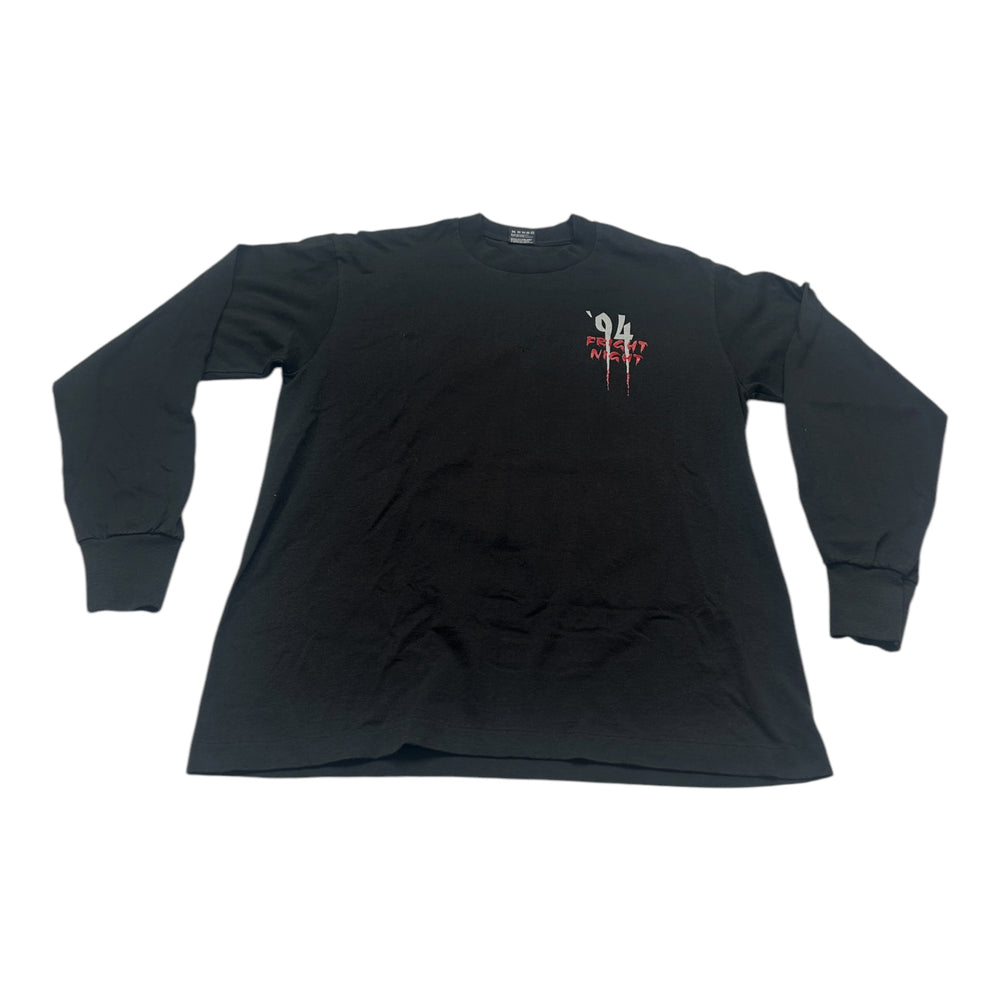 Vintage Halloween Fright Night Mummy Graveyard Long Sleeve Shirt Size Large from 1994 at Eerie Emporium. 4