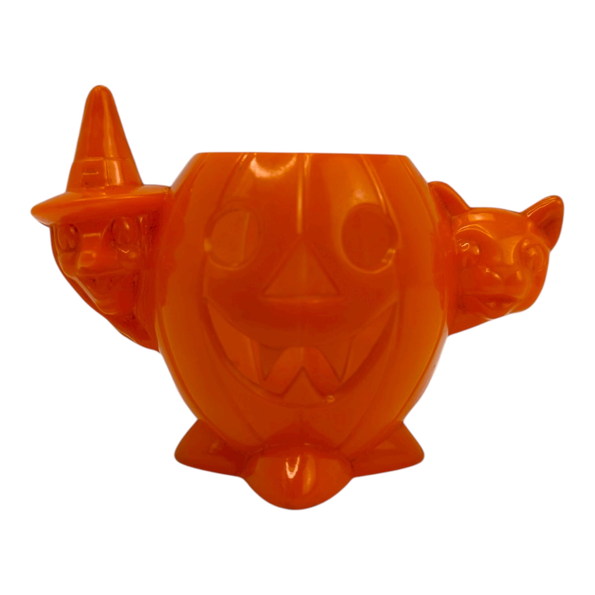 Vintage Halloween Rosbro JOL Witch Cat Candy Holder | Eerie Emporium