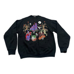 Vintage Halloween Haunted House with Witch, Ghosts & Mummies Crewneck 1990s at Eerie Emporium.