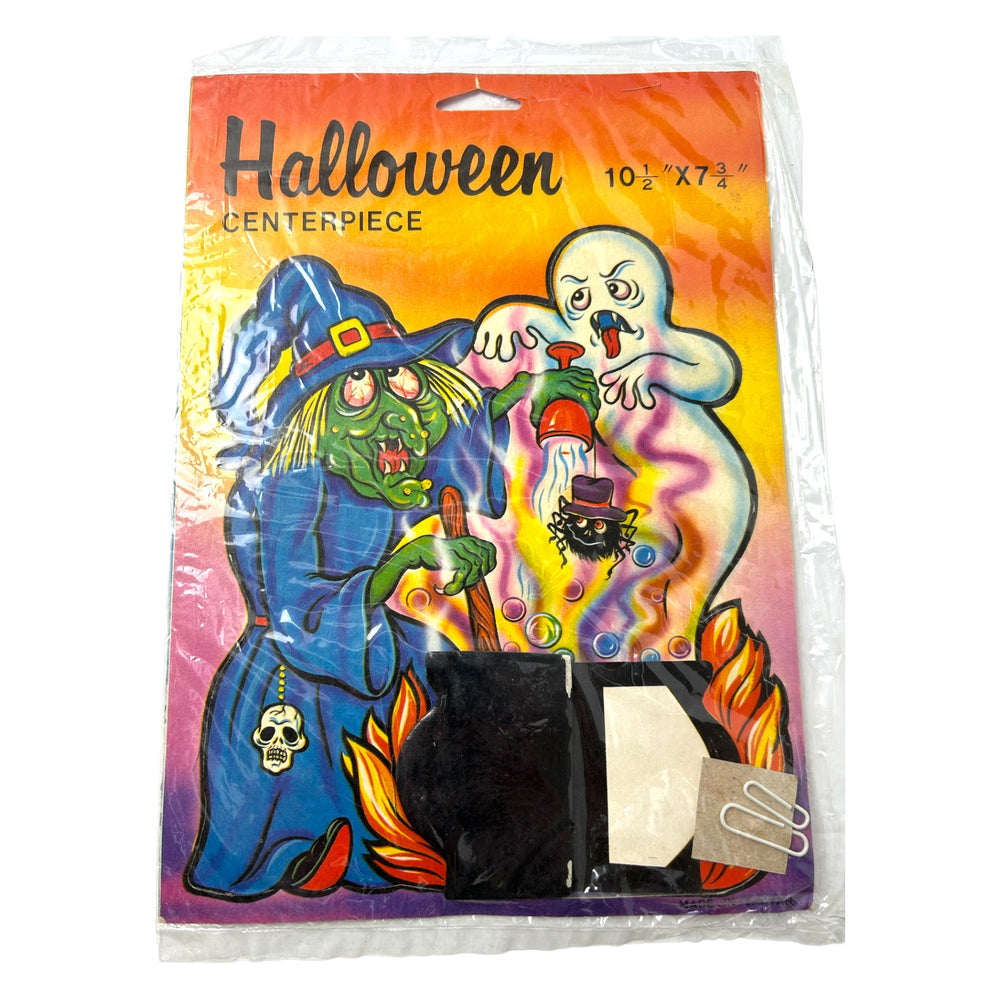 Vintage Halloween Honeycomb Centerpieces in Package, Set of 3 ~ 1980s Witch Ghosts at Eerie Emporium. 15