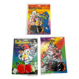 Vintage Halloween Honeycomb Centerpieces in Package, Set of 3 ~ 1980s Witch Ghosts at Eerie Emporium. 2