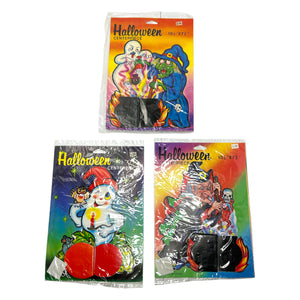 Vintage Halloween Honeycomb Centerpieces in Package, Set of 3 ~ 1980s Witch Ghosts at Eerie Emporium. 5