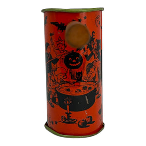 Vintage Halloween J Chein Tin Shaker Noisemaker ~ 1920s Halloween Party Scene at Eerie Emporium. 3