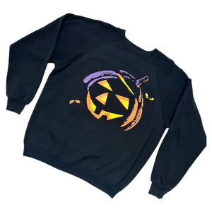 Vintage Halloween Jack-O-Lantern Crewneck Sweater Large ~ 1994 at Eerie Emporium. 2