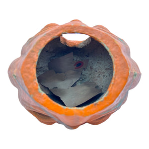 Vintage Halloween Jumbo Double Sided Paper Mache Jack-O'-Lantern ~ 1940s at Eerie Emporium. 14
