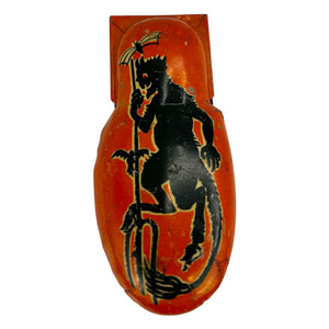 Vintage Halloween Kirchhof Tin Clicker Noisemaker with Devil ~ Made In USA ~ 1930s/1940s at Eerie Emporium. 2