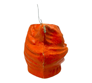 Vintage Halloween Orange Cat On Base Paper Mache Pulp Lantern ~ 1940s/1950s at Eerie Emporium. 6