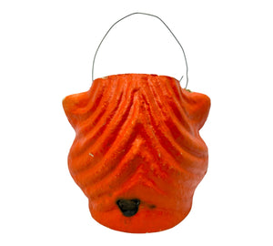 Vintage Halloween Orange Cat On Base Paper Mache Pulp Lantern ~ 1940s/1950s at Eerie Emporium. 8
