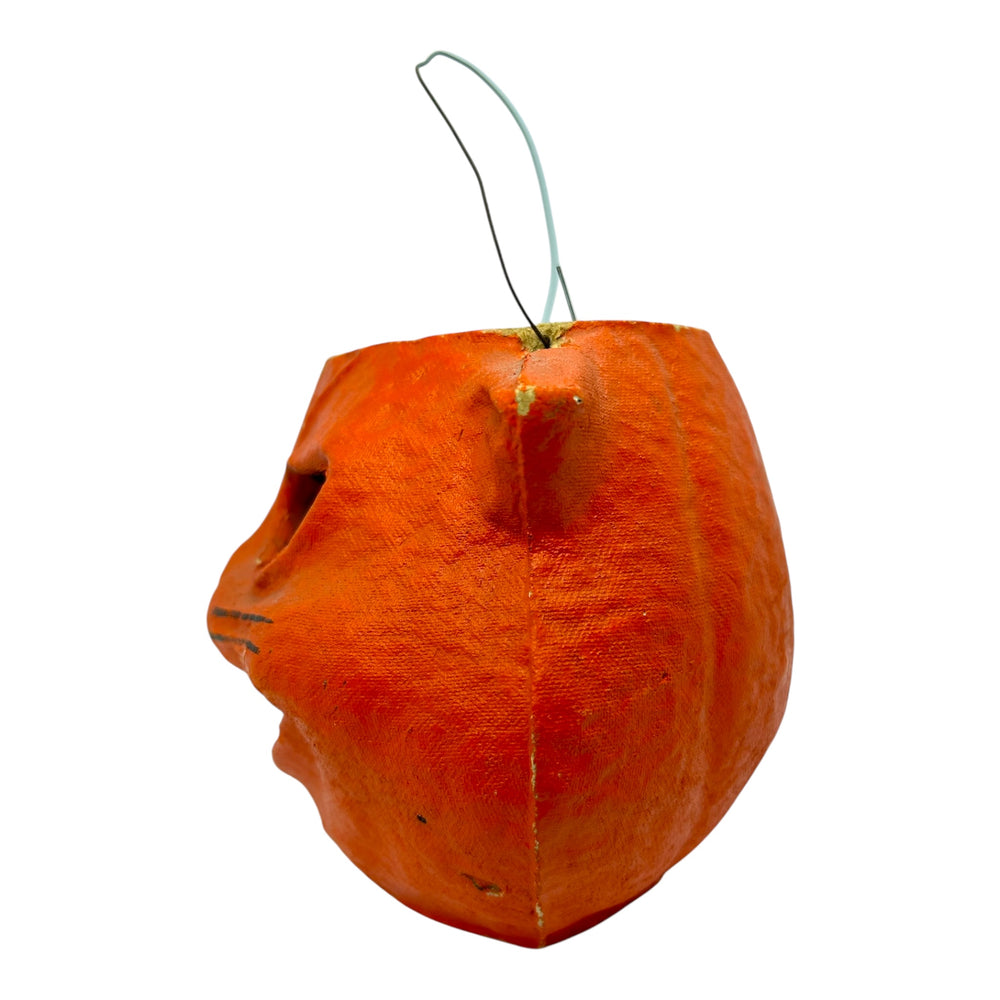 Vintage Halloween Orange Cat Pulp Paper Mache ~ 1940s/1950s at Eerie Emporium. 8