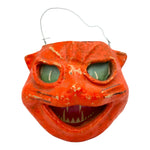Vintage Halloween Orange Cat Pulp Paper Mache ~ Late 1940s at Eerie Emporium. 