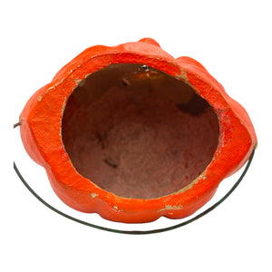 Vintage Halloween Paper Mache Jack-O'-Lantern ~ 1940s with 29 Cents Sticker at Eerie Emporium. 11