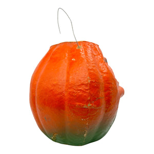 Vintage Halloween Paper Mache Jack O' Lantern with Original Face Insert 1940s at Eerie Emporium. 12