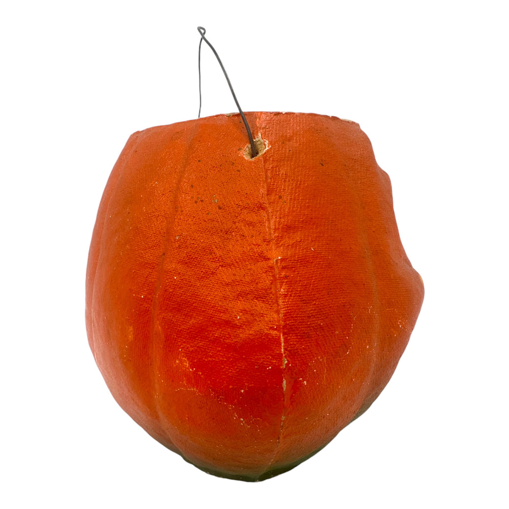 Vintage Halloween Paper Mache Pulp Jack-O'-Lantern ~ 1940s Pumpkin at Eerie Emporium.