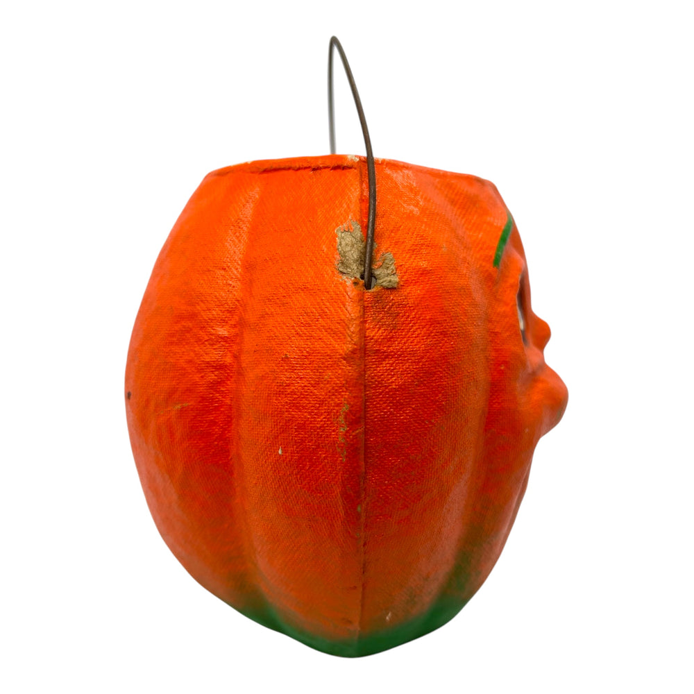 Vintage Halloween Paper Mache Pulp Jack-O'-Lantern Candy Container ~ 1950s at Eerie Emporium. 6