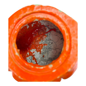 Vintage Halloween Paper Mache Pulp Large JOL Candy Container ~ 1950s / 1960s at Eerie Emporium. 13
