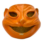 Vintage Halloween Paper Mache Pulp Siamese Cat Orange 1930s/1940s at Eerie Emporium. 