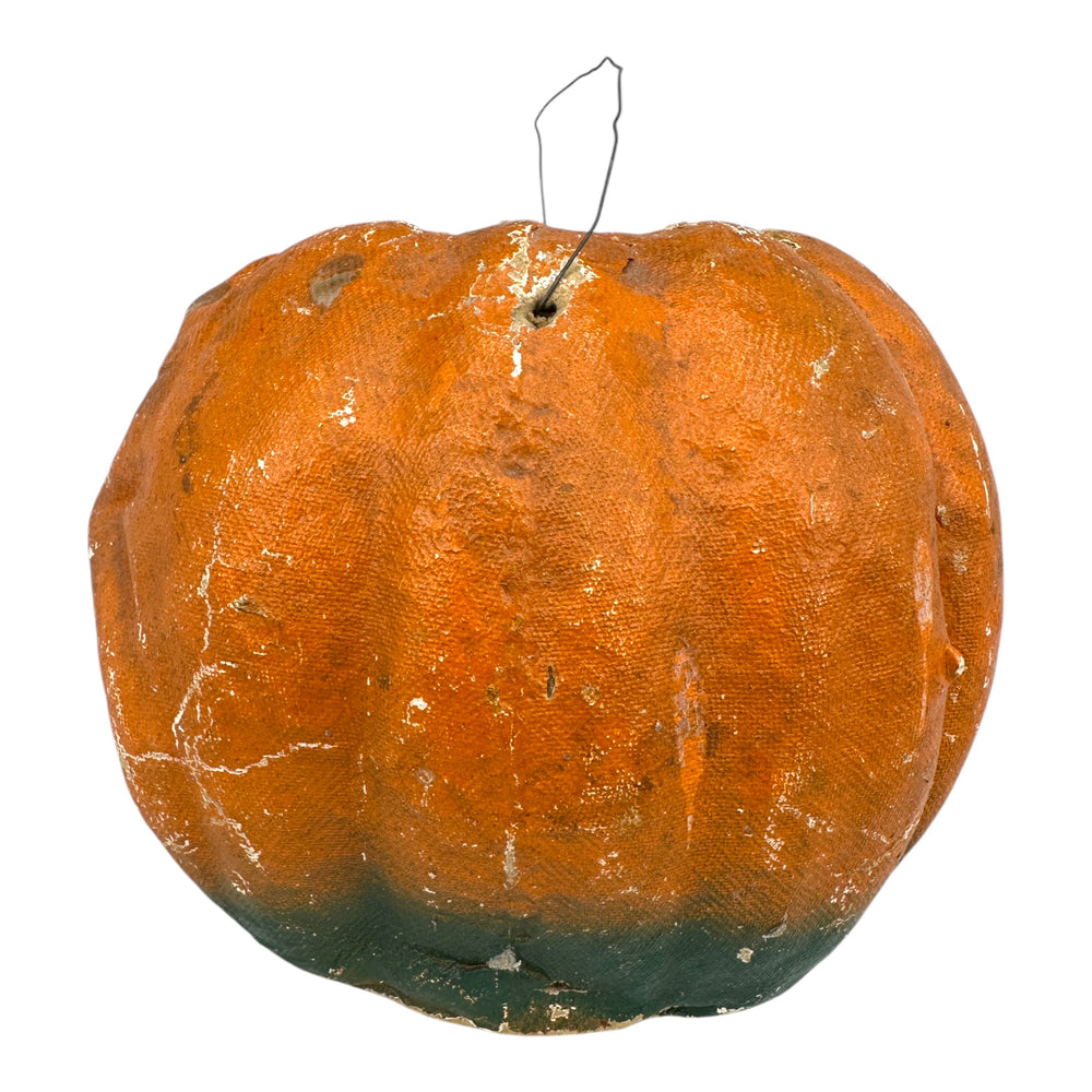 Vintage Halloween Paper Mache Pulp Smiling Goofy Face Jack O' Lantern at Eerie Emporium. 5