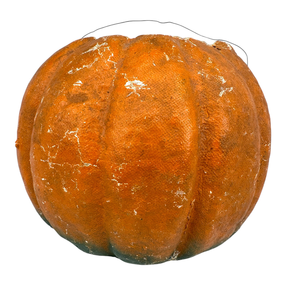 Vintage Halloween Paper Mache Pulp Smiling Goofy Face Jack O' Lantern at Eerie Emporium. 6