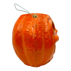 Vintage Halloween Paper Mache Pumpkin ~ 1940s/1950s at Eerie Emporium. 5