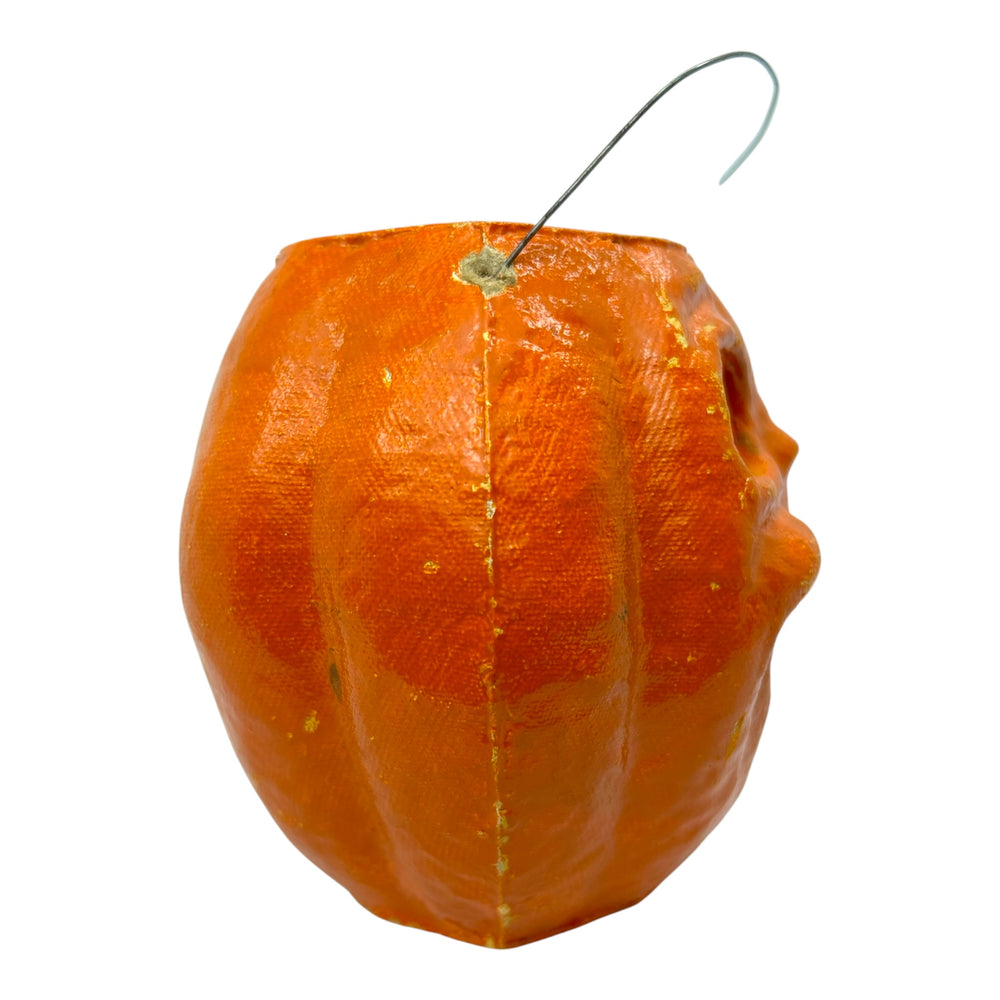 Vintage Halloween Paper Mache Pumpkin ~ Original Insert at Eerie Emporium. 5