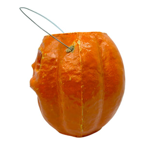 Vintage Halloween Paper Mache Pumpkin ~ Original Insert at Eerie Emporium. 6