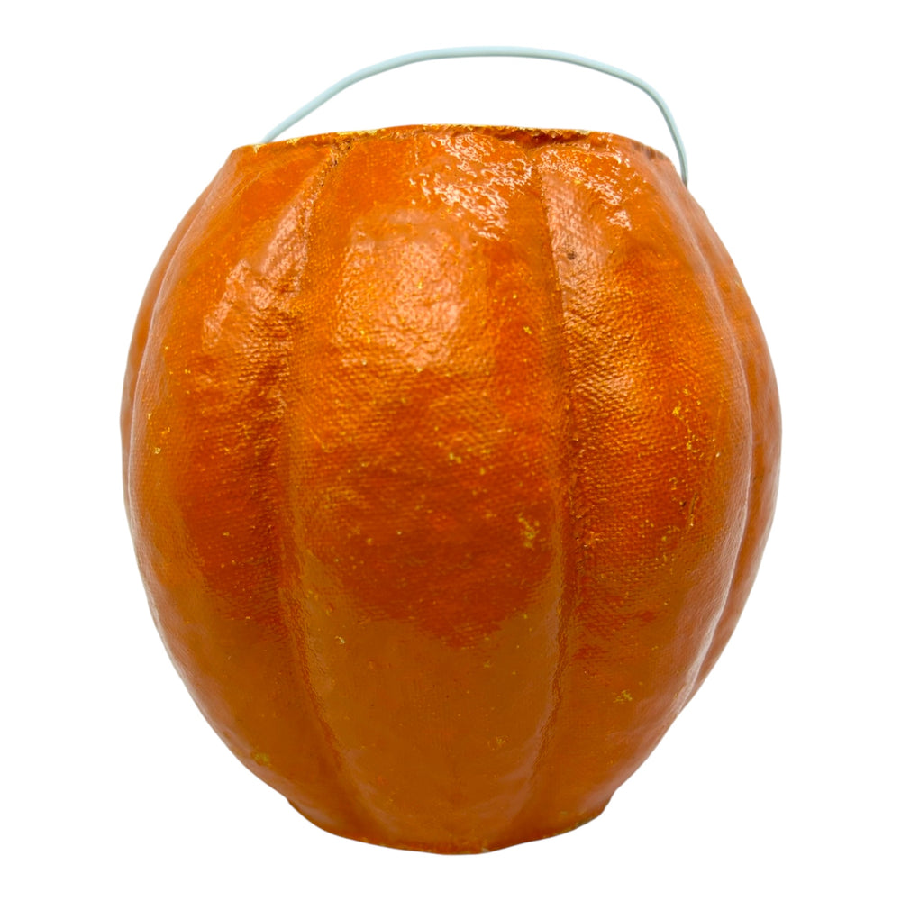 Vintage Halloween Paper Mache Pumpkin ~ Original Insert at Eerie Emporium. 7