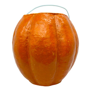 Vintage Halloween Paper Mache Pumpkin ~ Original Insert at Eerie Emporium. 7