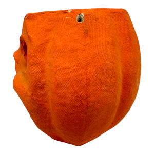 Vintage Halloween Pulp Paper Mache Choir Boy Jack O' Lantern with Face Insert at Eerie Emporium.